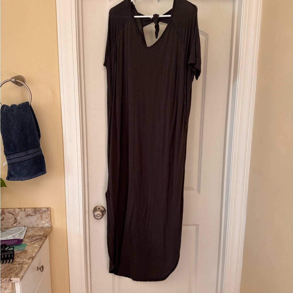 Latched Mama Grey Maxi Dress